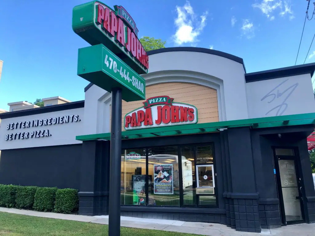 Papa John's Atlanta - Shaq Store Remodel Signature Exterior