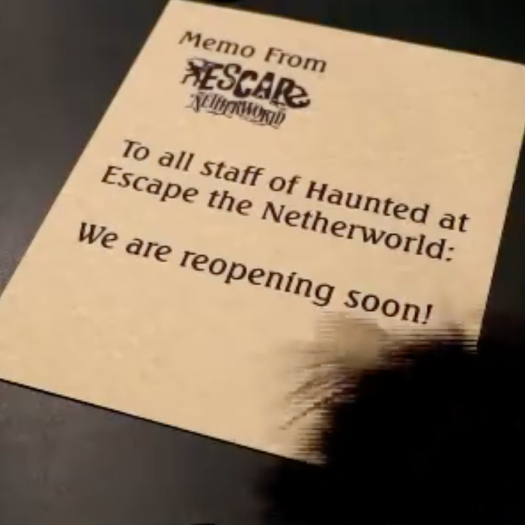 Escape The Netherworld - Reopening June 19