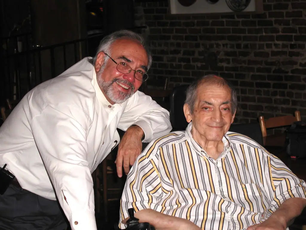 Photo: Angelo Fuster | Angelo Fuster poses with the late Manuel Maloof in 2003 for Maloof's 80th birthday.
