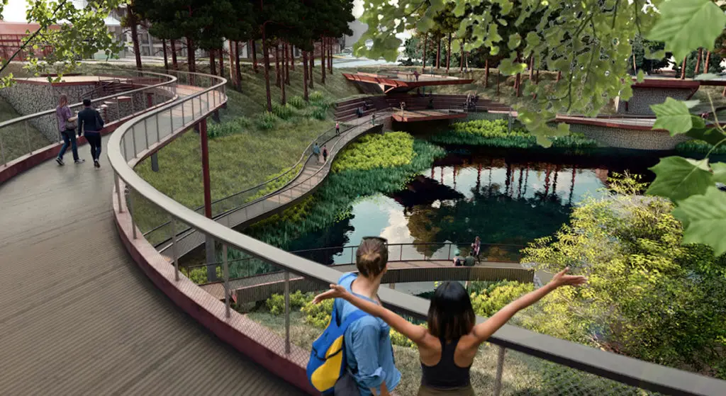 Renderings Emerge For 'The Point Park,' Massive Greenspace Planned as