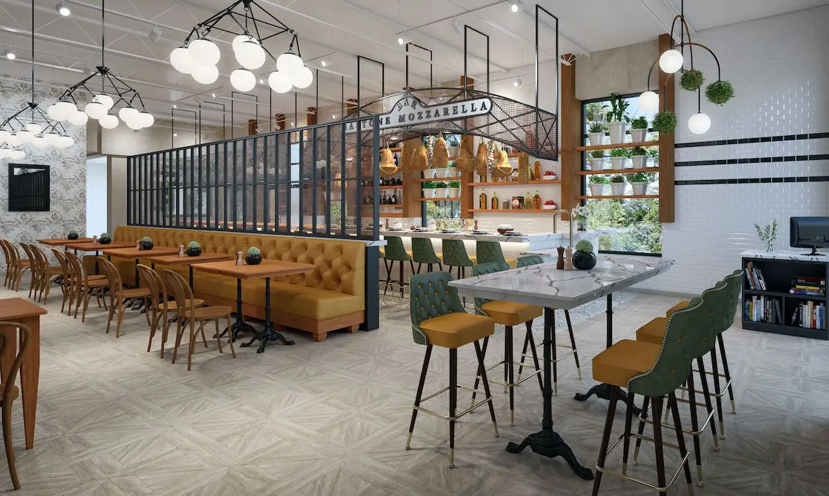 [Renderings] Mozzarella and Wine Bar Bastone Targets Early March 2022 Opening - Rendering 1