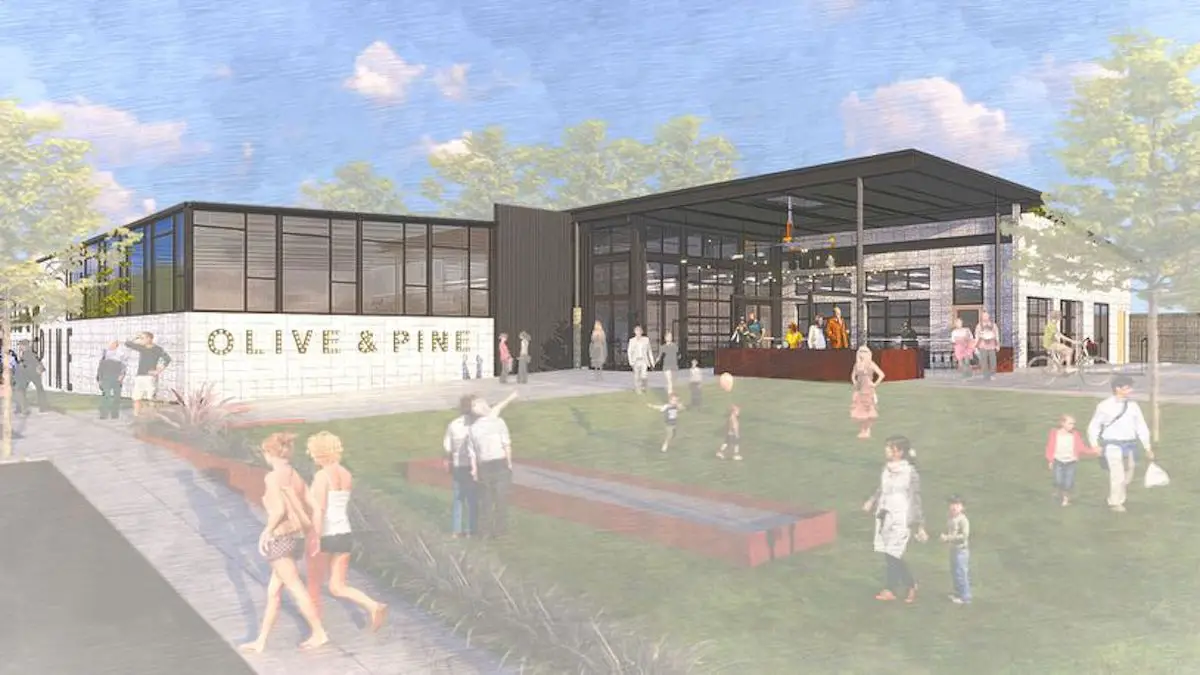 Olive and Pine Unveils Three New Tenants - Bisk, Wonderful World Coffee and Tea House, Pop Up - Rendering